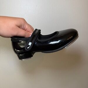 Stelle Black Patent Mary Jane Tap Shoes Girls Size 12 Dance Performance